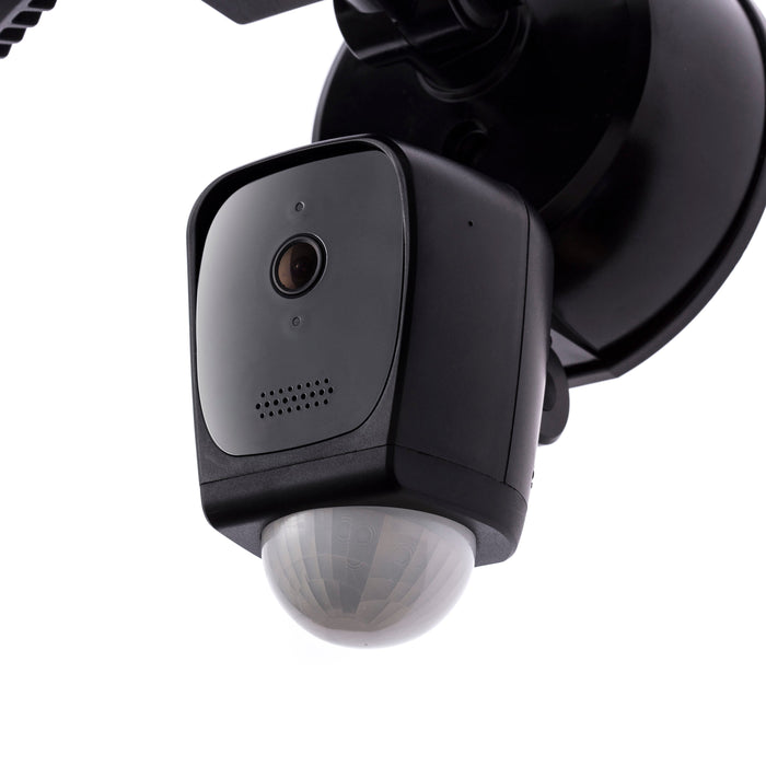 Smart Triple Head Flood Light Camera, Black