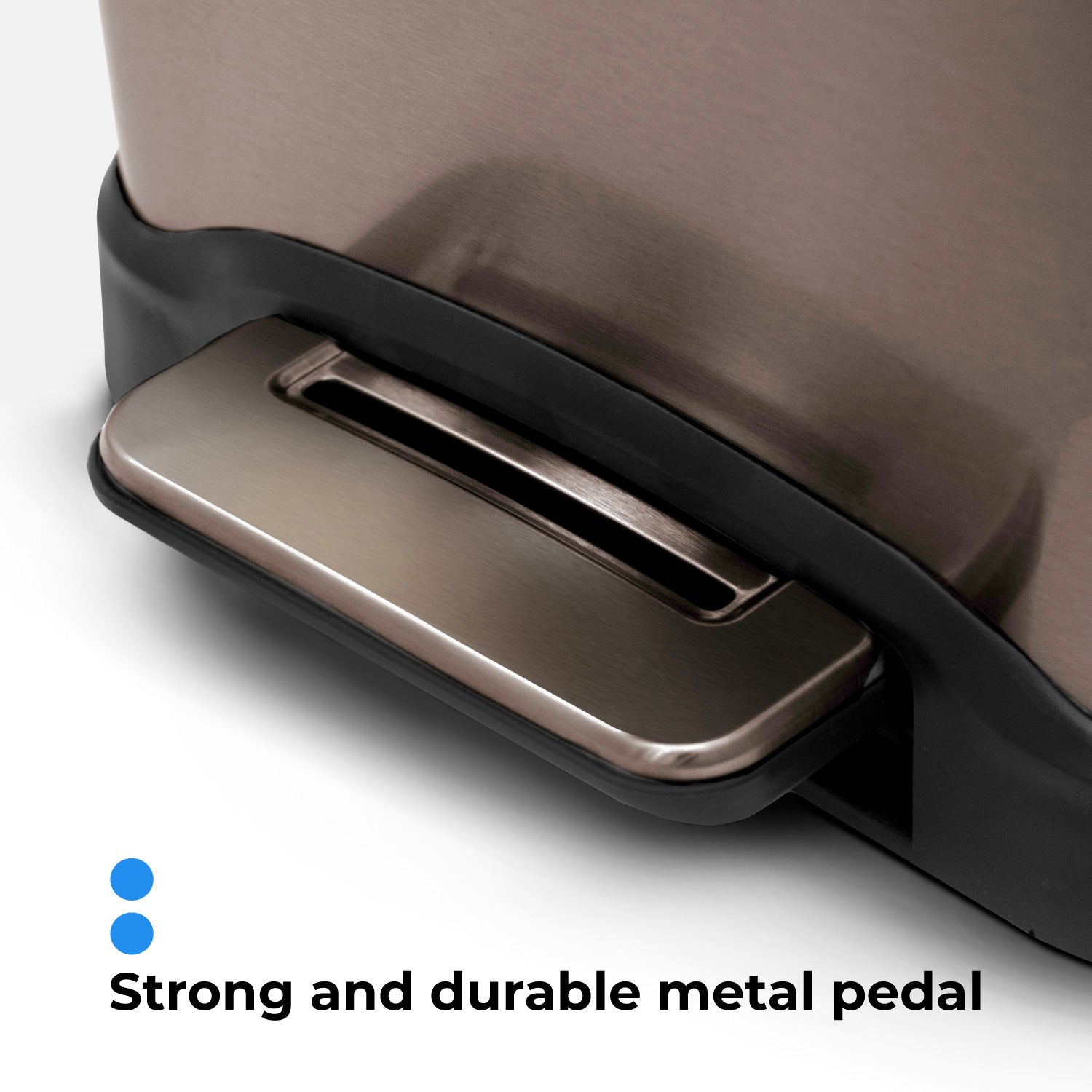 13 Gallon Slim Kitchen Trash Can with Dual Compartments - 50 Liter Black