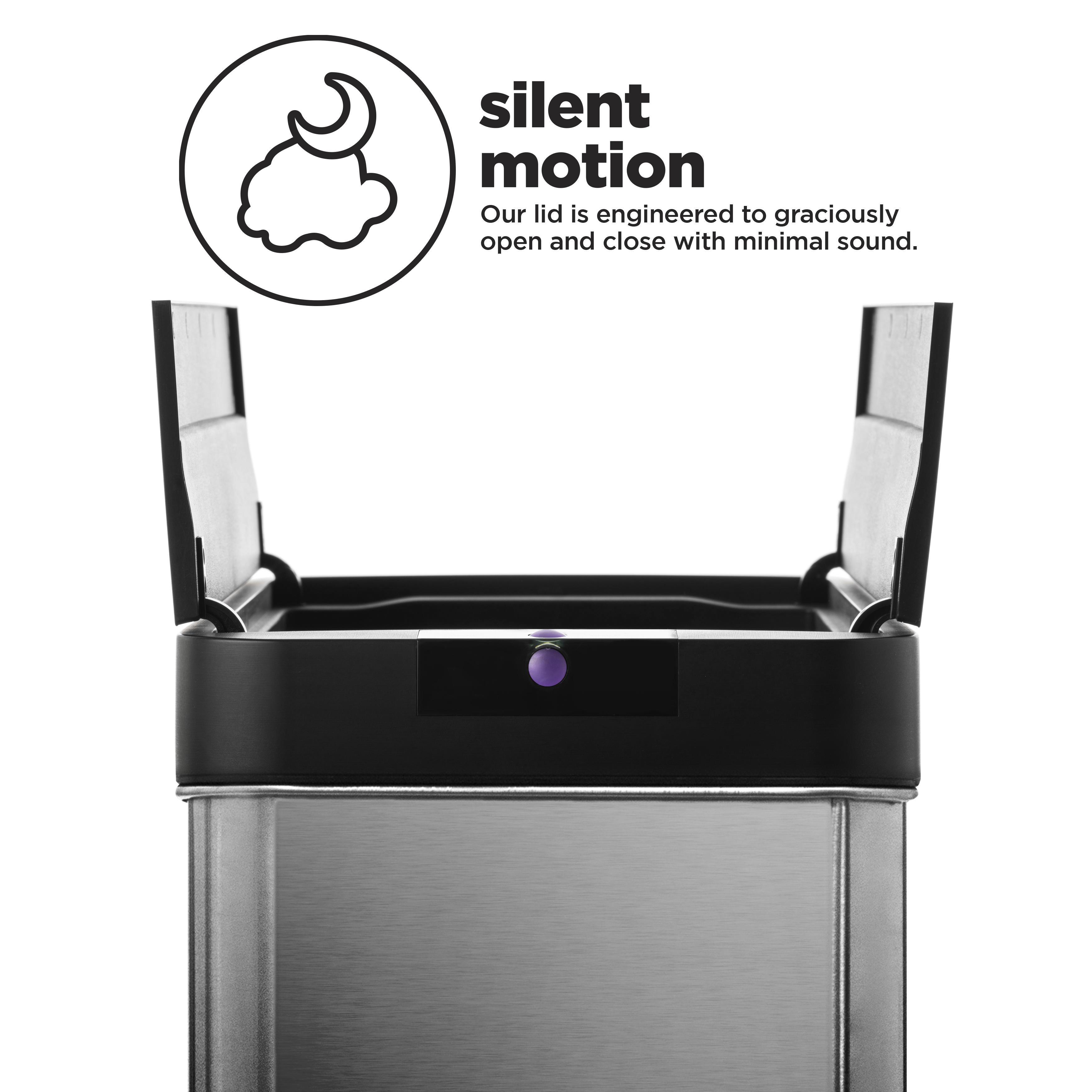 18 Gallon Slim Kitchen Trash Can with Motion Sensor - 68 Liter