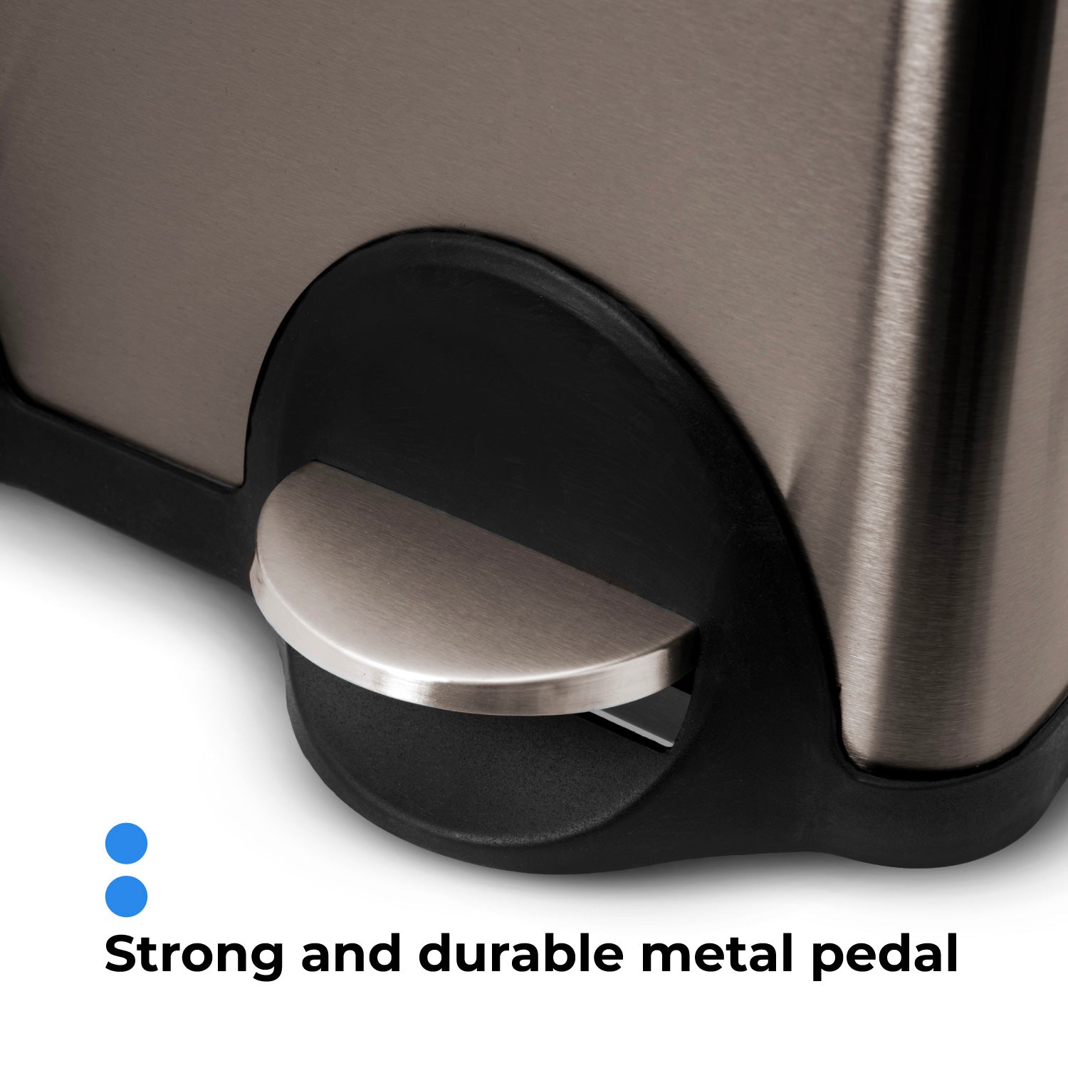 15.8 Gallon Kitchen Trash Can with Dual Compartments - 60 Liter Black