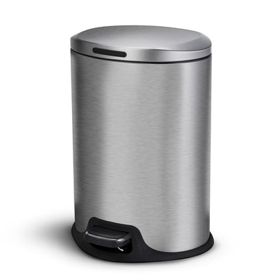 3 Gallon Bathroom Trash Can with Lid - Home Zone Living