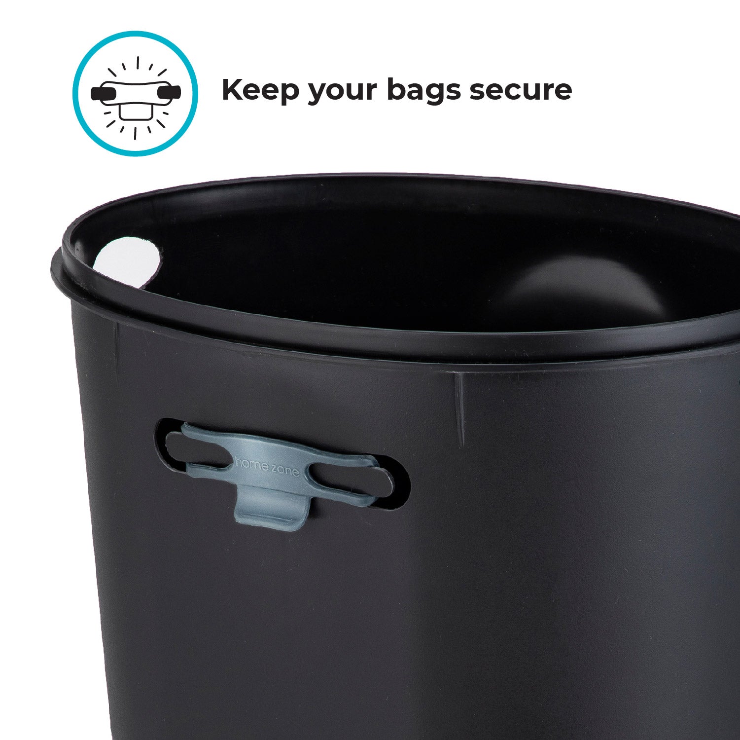 3 Gallon Bathroom Trash Can with Lid - Home Zone Living