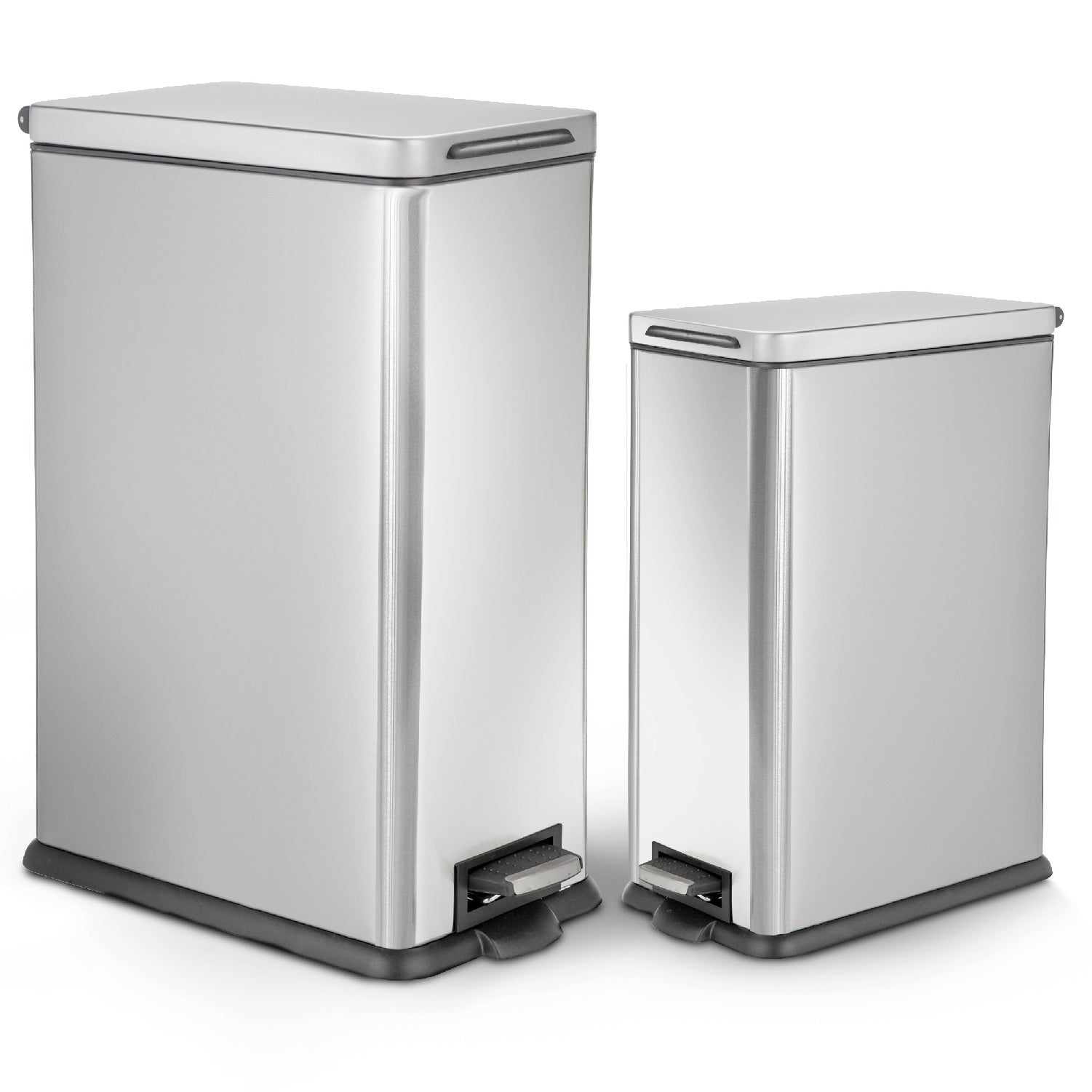 8 Gallon and 2.5 Gallon Kitchen Trash Can Combo Set - Home Zone Living