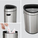 Open Top Trash Can, Semi-Round Shape - Home Zone Living