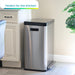 18.5 Gallon Dual Trash Can with CLEANAURA, 70 Liter Total Capacity - Home Zone Living