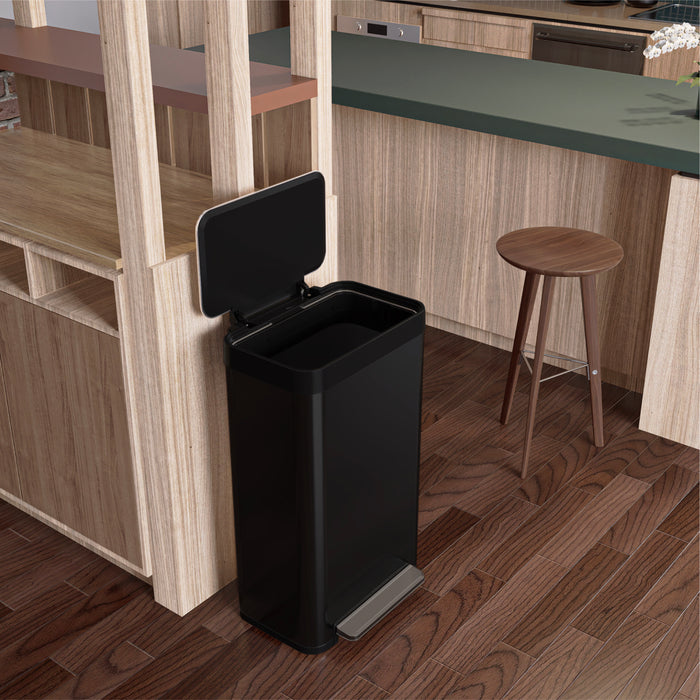 Virtuoso Collection - 18.5 Gallon Liner-Free Step Pedal Kitchen Trash Can - Home Zone Living