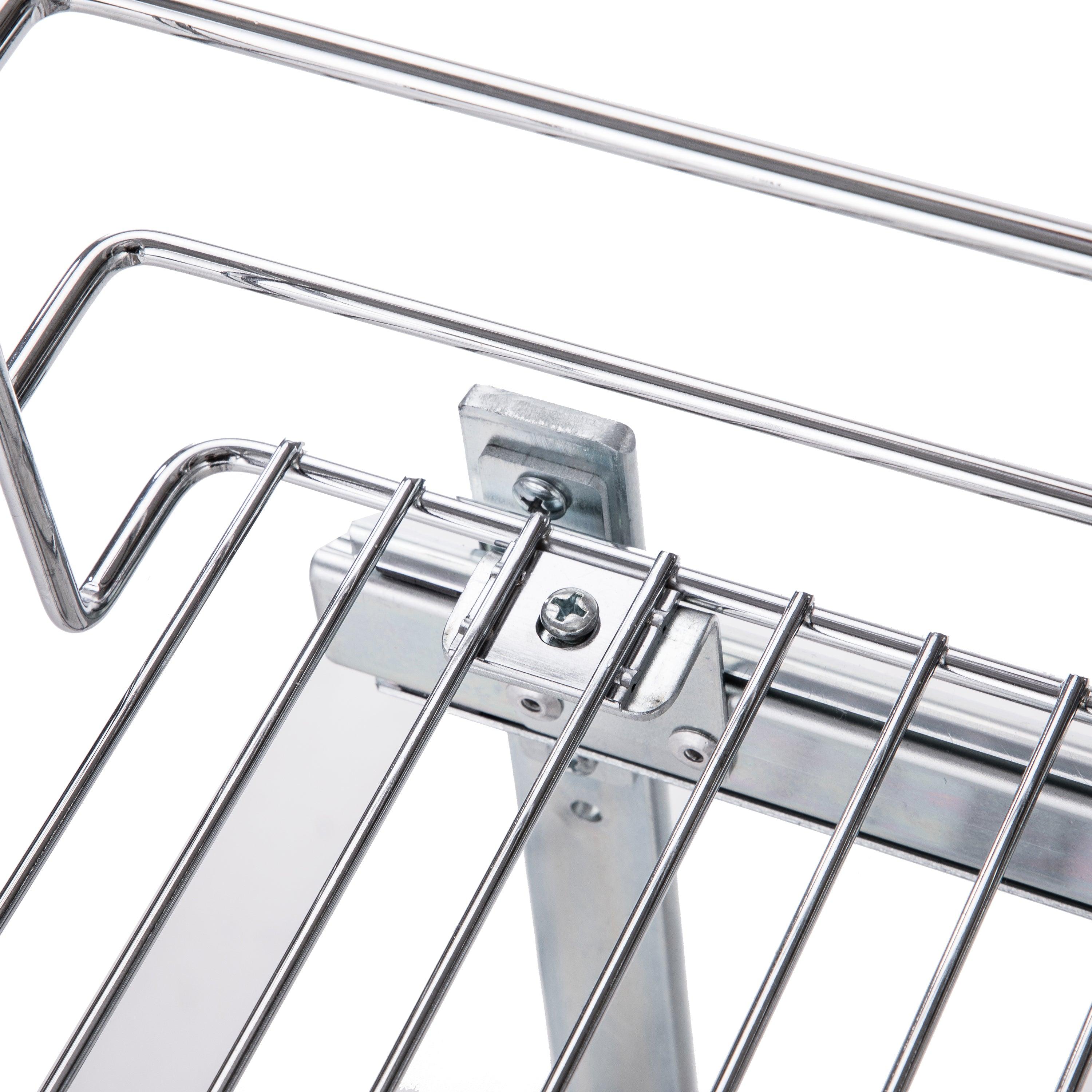 2-Tier Pull-Out Drawer Cabinet Organizer - 14” W x 20” D - Home Zone Living