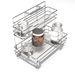 2-Tier Pull-Out Under Sink Cabinet Organizer - 11.60” W x 20” D - Home Zone Living