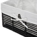 Storage Nursery Basket with Cloth Liner, Set of 4 - Black - Home Zone Living