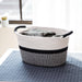 Woven Basket for Home Storage with 2 Cotton Rope Handles - Home Zone Living
