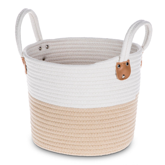 Small Woven Storage Basket with Handles