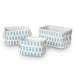 Storage Basket Set with Cotton Rope Handles, Set of 3 - Home Zone Living