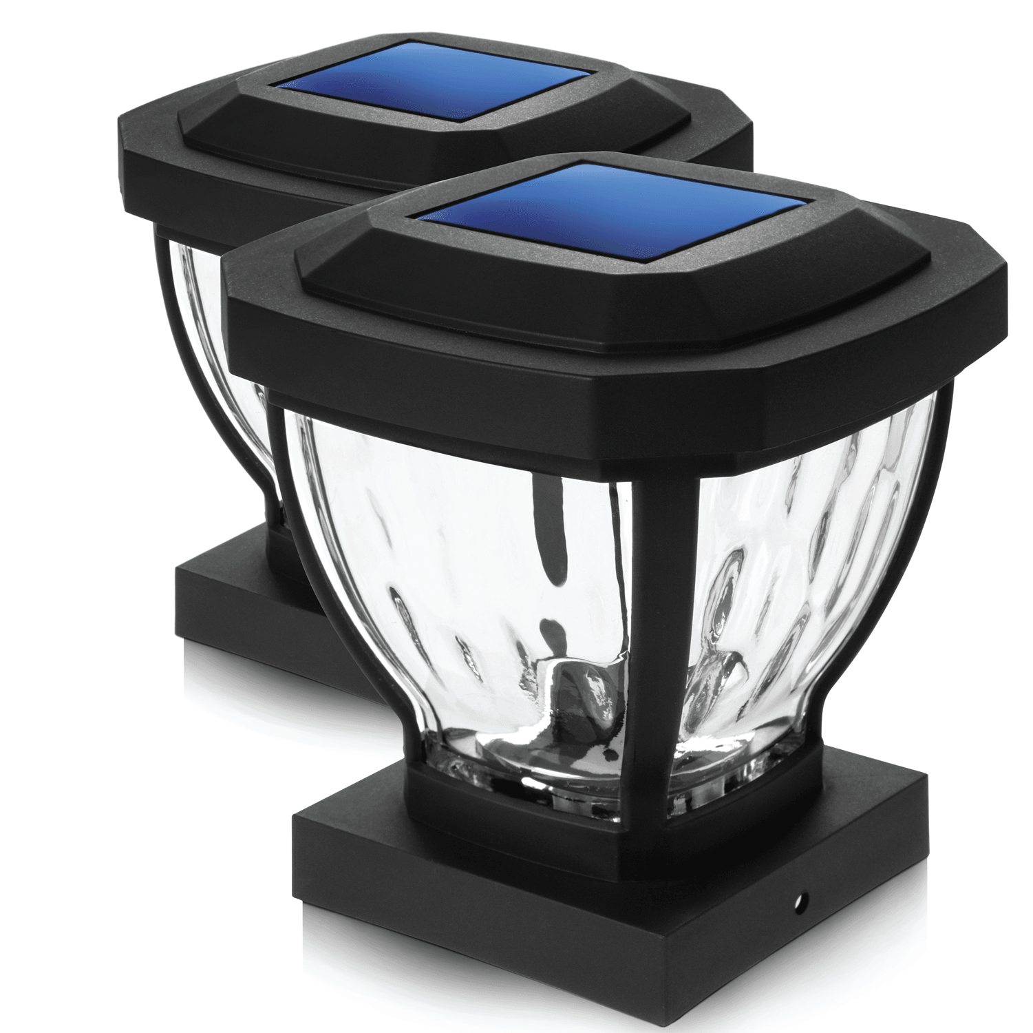 Solar Post Cap Light: Warm LED 2-Pack